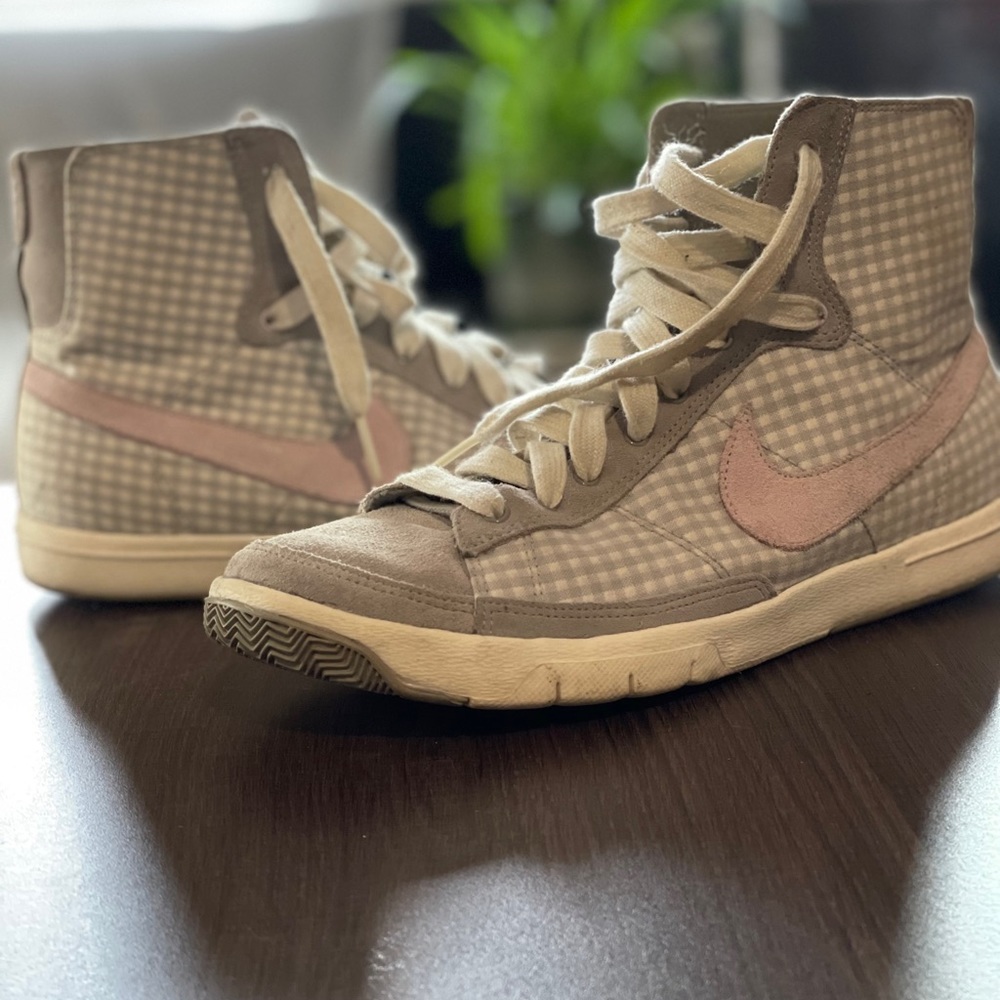 High Nike Dunks Lavender/Gray/White